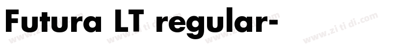 Futura LT regular字体转换